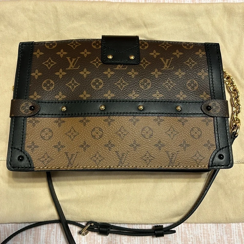 Louis Vuitton Trunk Clutch Reverse Monogram. New